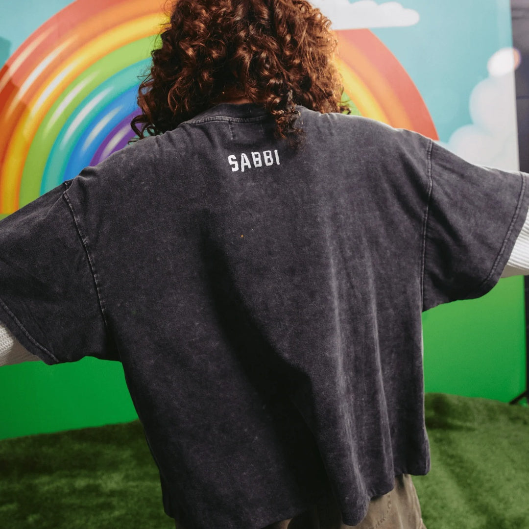 The Happiness Waffle LS Tee — garment detail