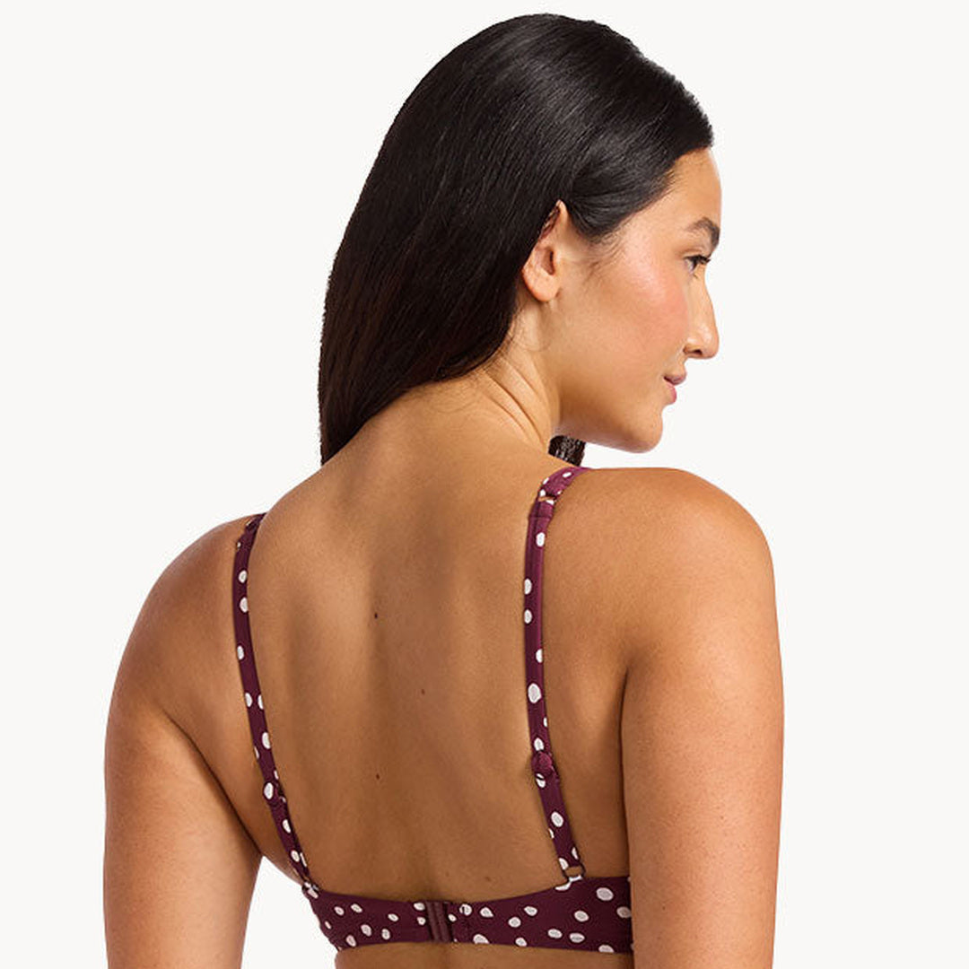 Ruched Underwire Bra | Dark Burgundy image 2