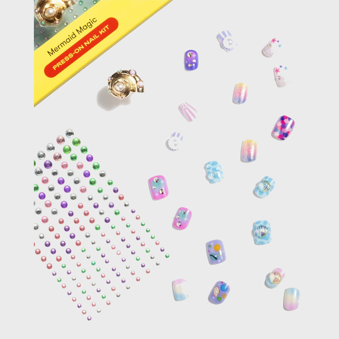 Press On Nail Kit | Mermaid image 3