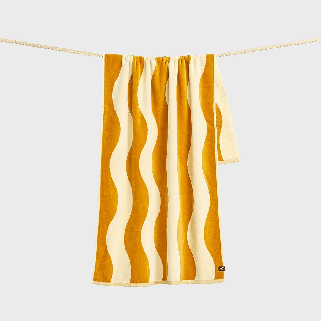 Slowtide Stripe Premium Beach Towel | Brush — product view 6