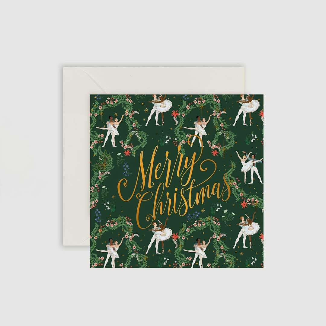 Small Christmas Card | Merry Christmas Dancers