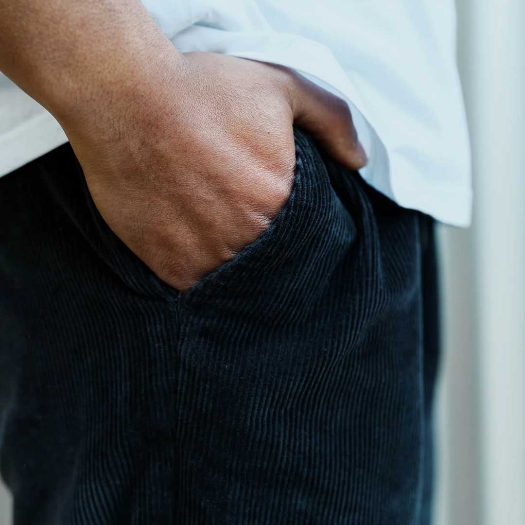 Burbank Elastic Cord Pant | Charcoal