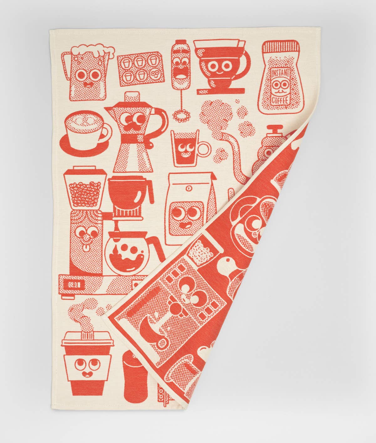 Coffee Time Woven Cotton Tea Towel