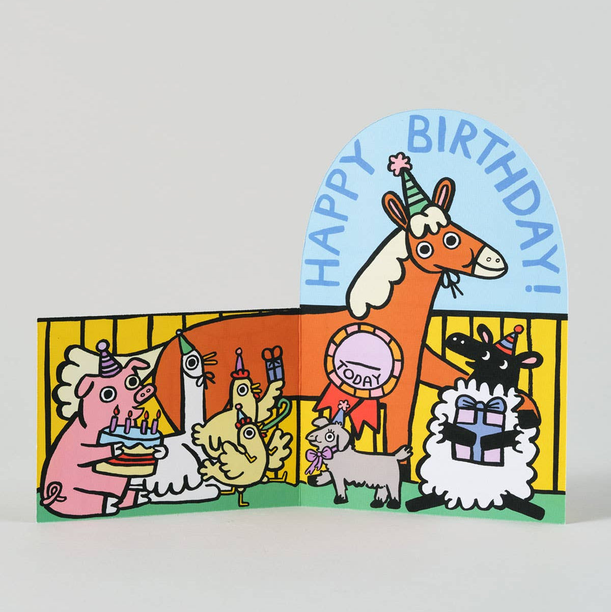Birthday Card | Farmyard Birthday Fold Out