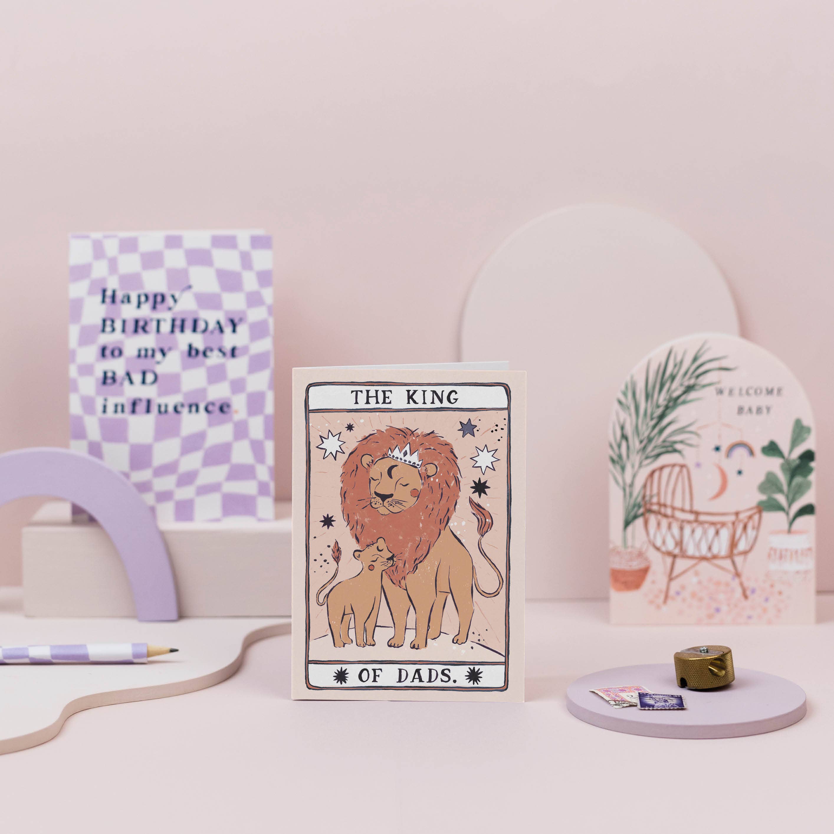 King of Dads Card | Male Birthday Card | Father's Day Cards