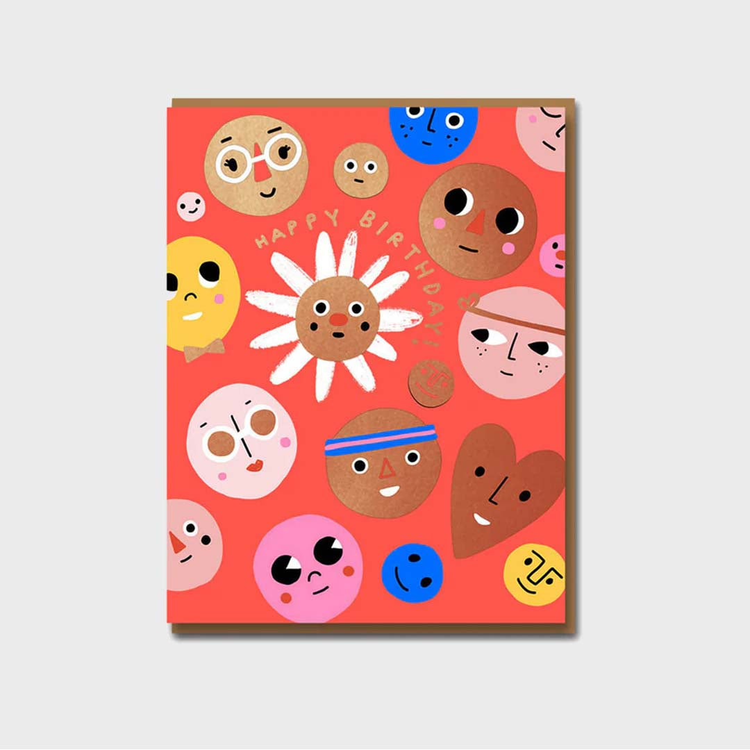 BIRTHDAY CARD | HAPPY FACES