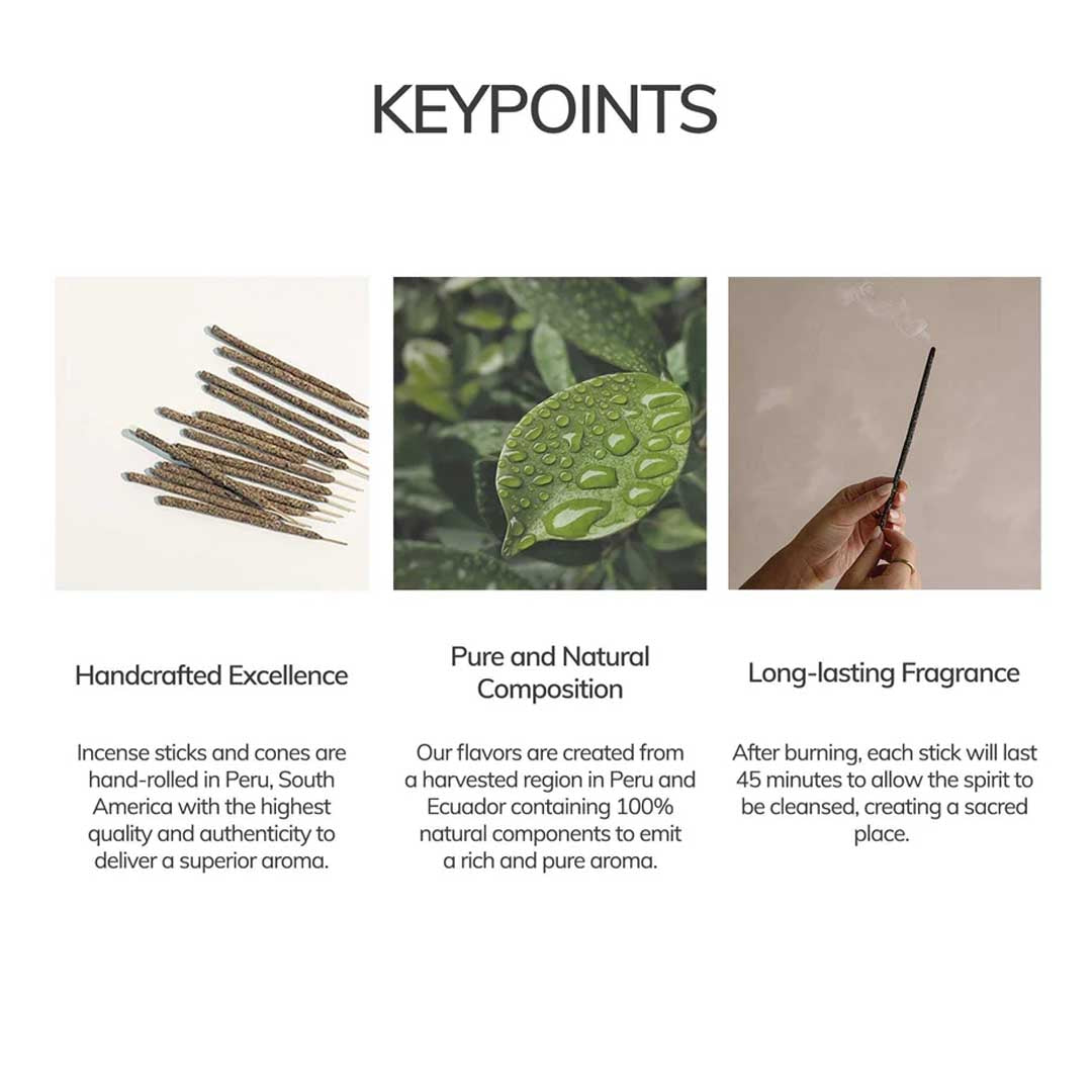 Black Copal Incense | 7 Hand-Rolled Sticks