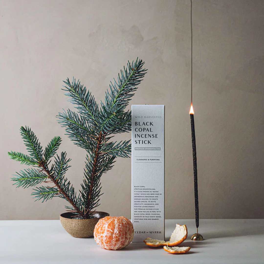 Black Copal Incense | 7 Hand-Rolled Sticks