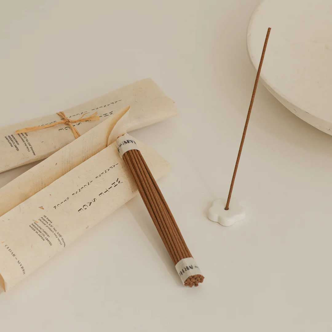 Japanese White Sage Incense Stick Set | 30 Sticks