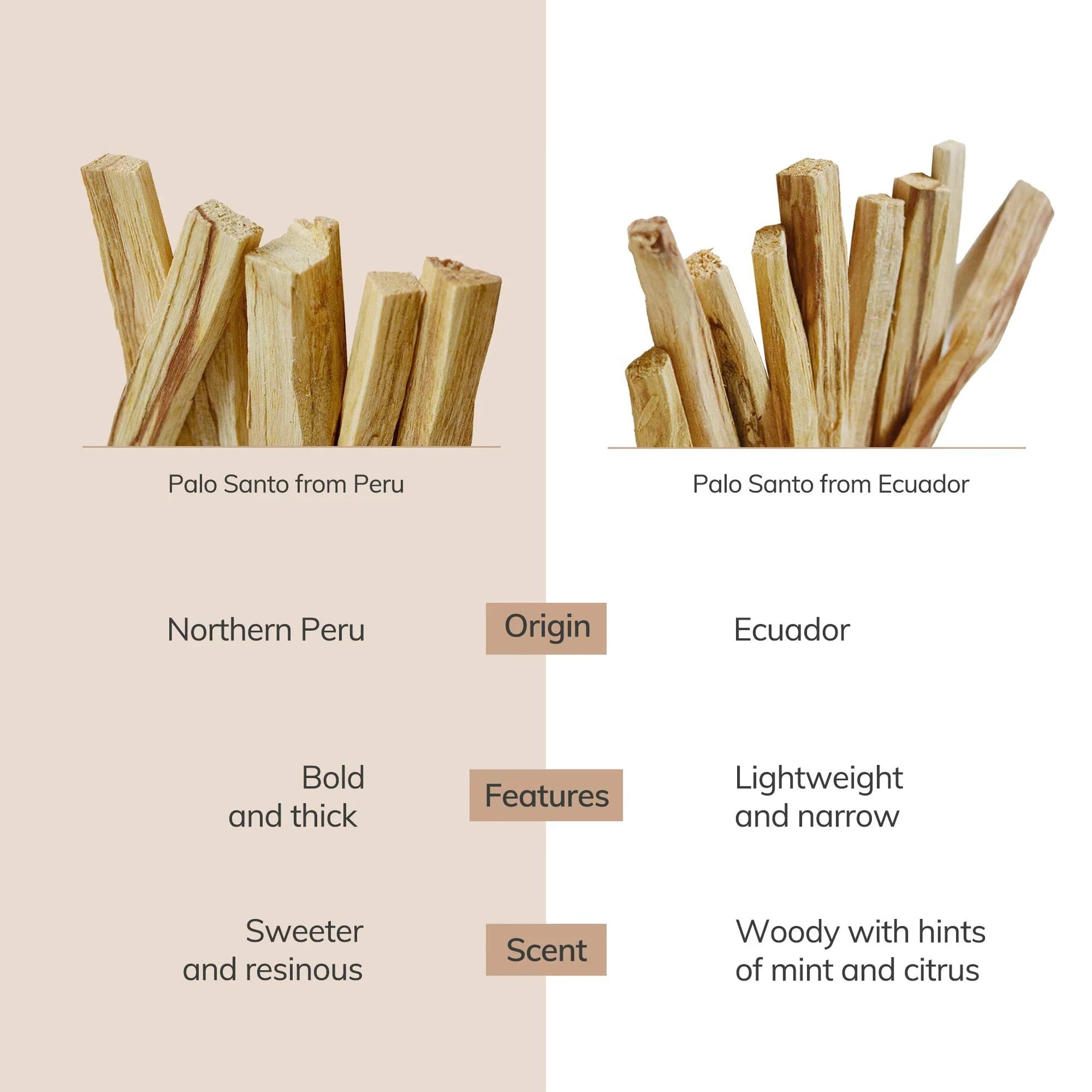 Peruvian Palo Santo Sticks | 6 sticks