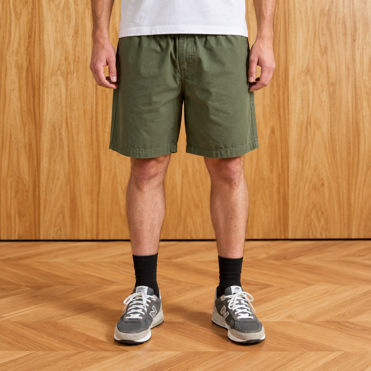 Chad Elastic Waist Relaxed Short | Fatigue
