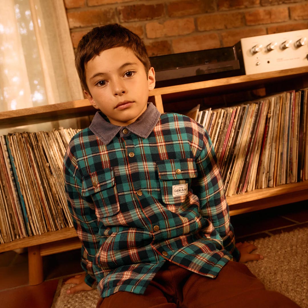 Check Padded Shacket