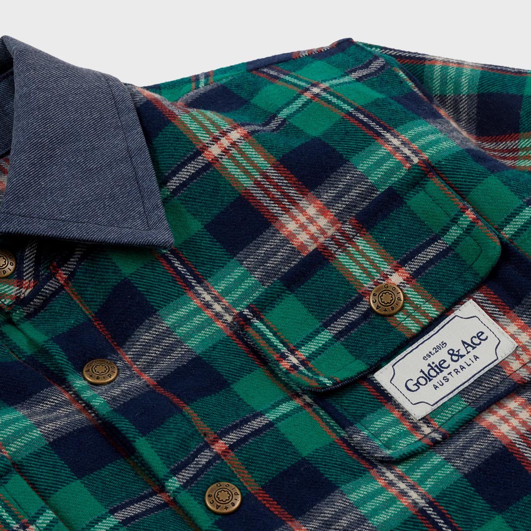 Check Padded Shacket