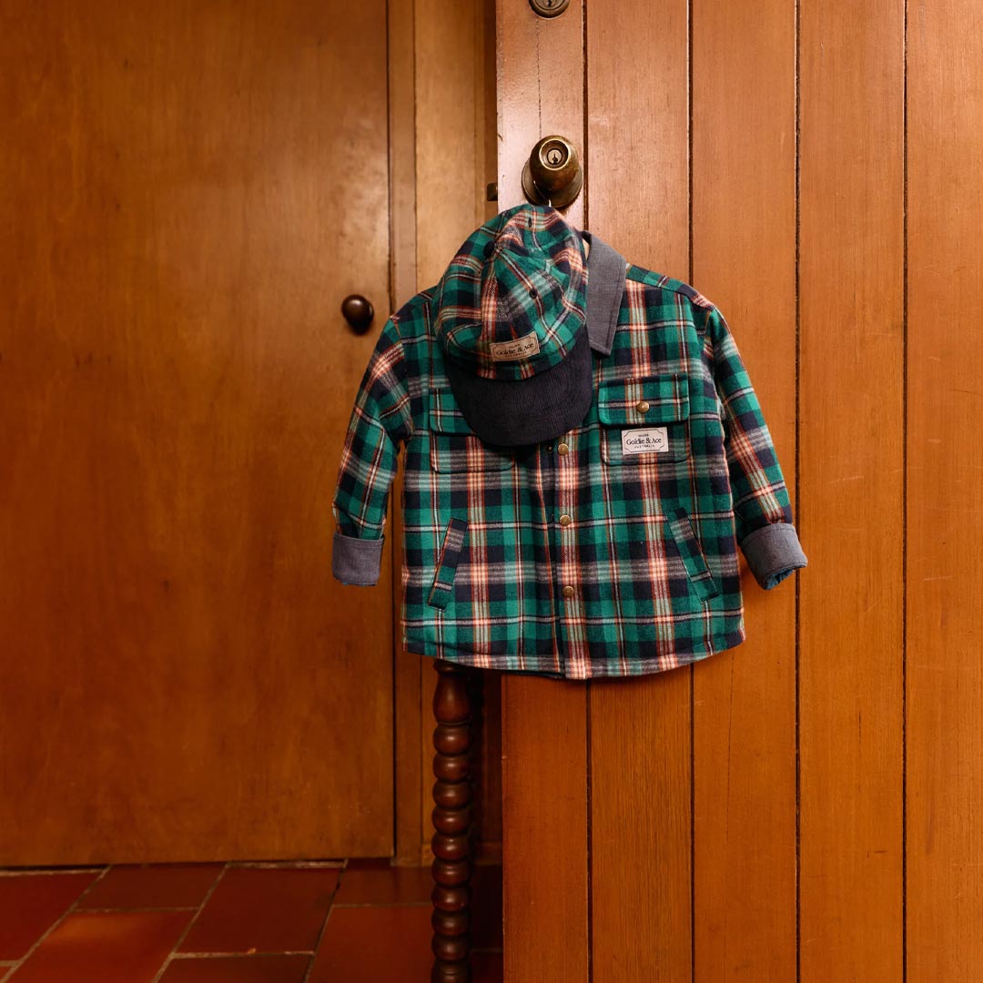 Check Padded Shacket