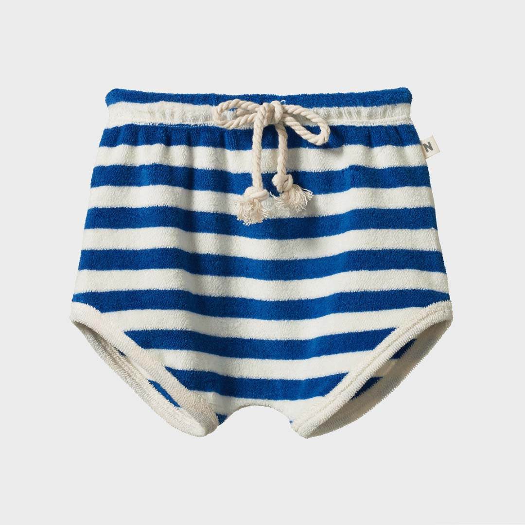 COTTON TERRY SHORTS | MARINER STRIPE