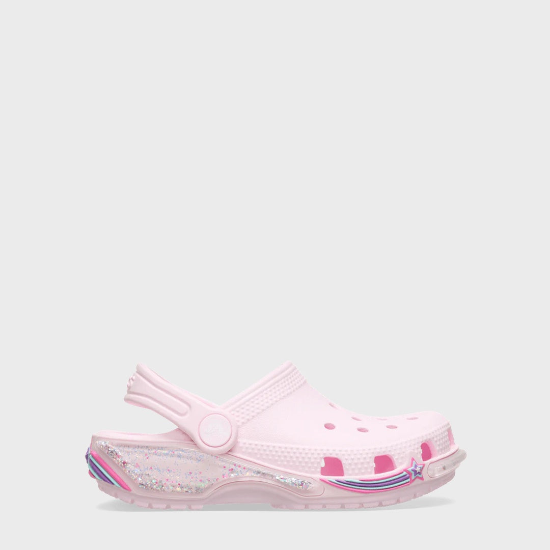 Toddler Classic Star Sprinkling Clog | Pink Milk