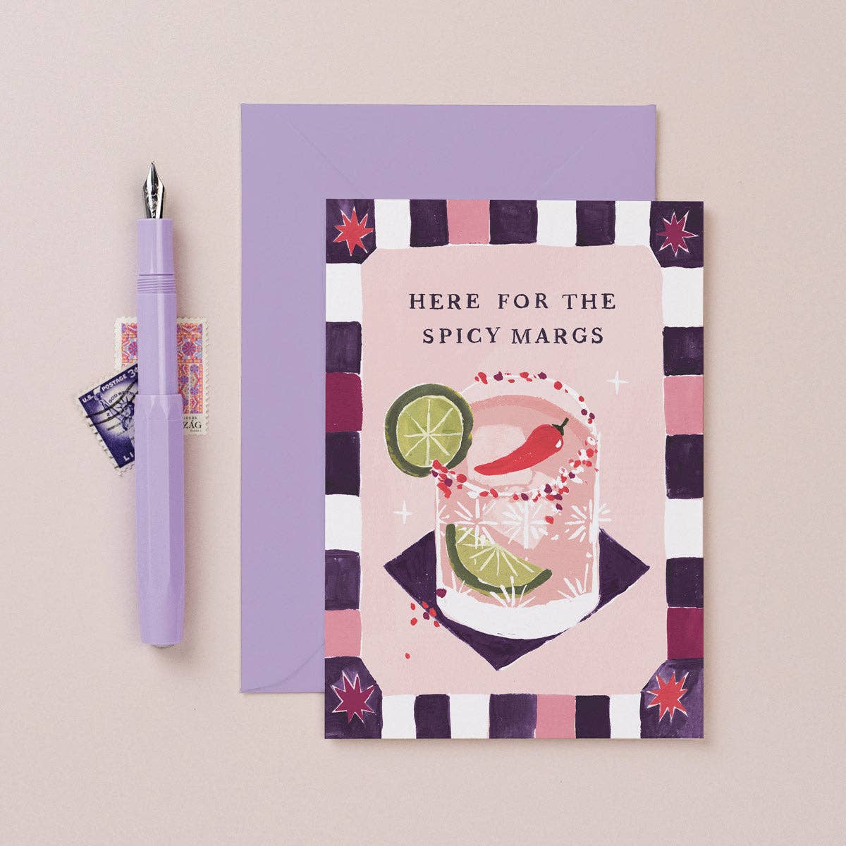 Spicy Margarita Birthday Card | Cocktails Birthday Cards