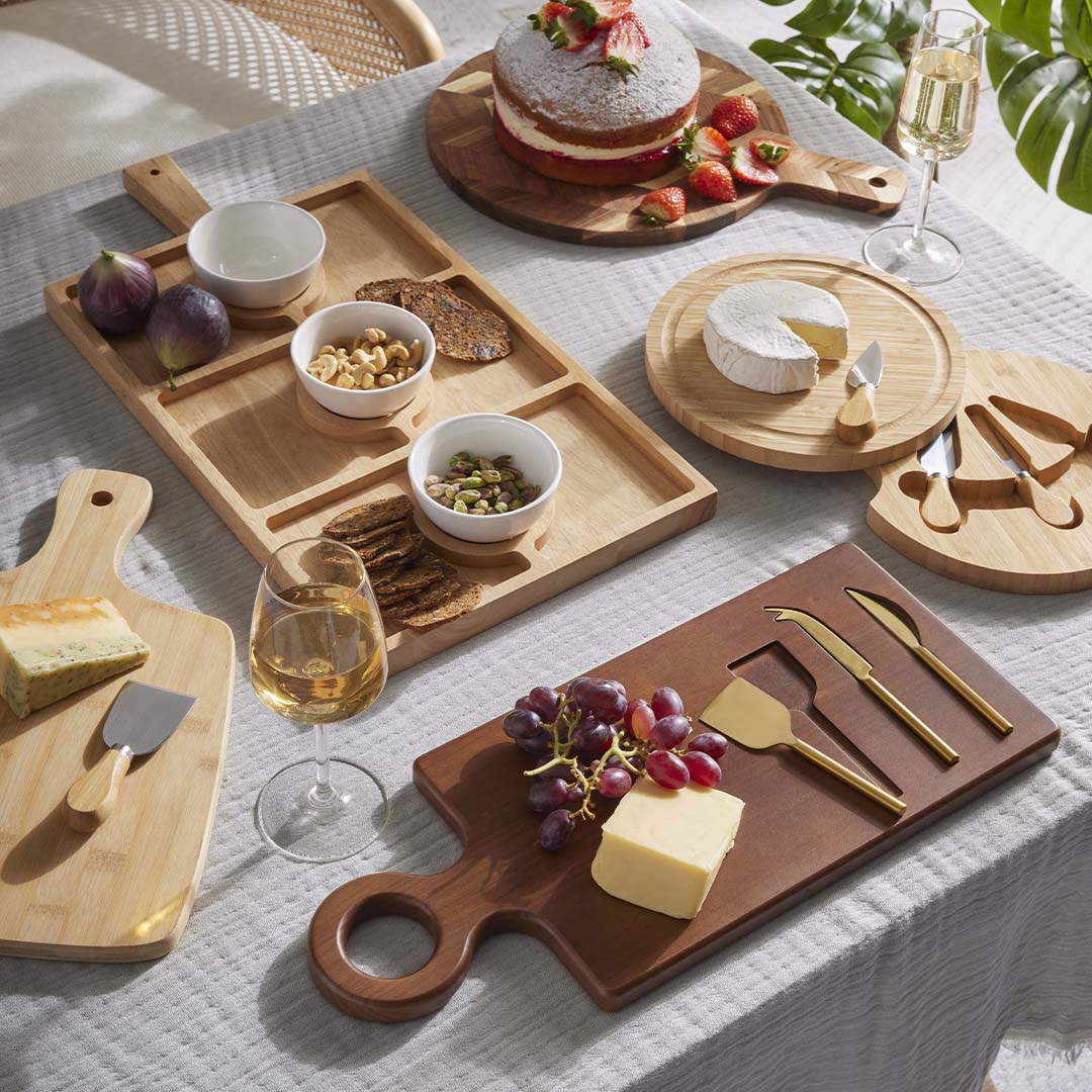 BAMBOO CHEESE PADDLE SET | 3 Piece Set