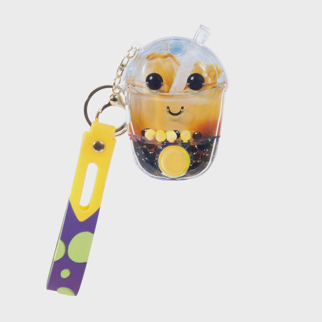 BUBBLE TEA KEYCHAIN | YELLOW