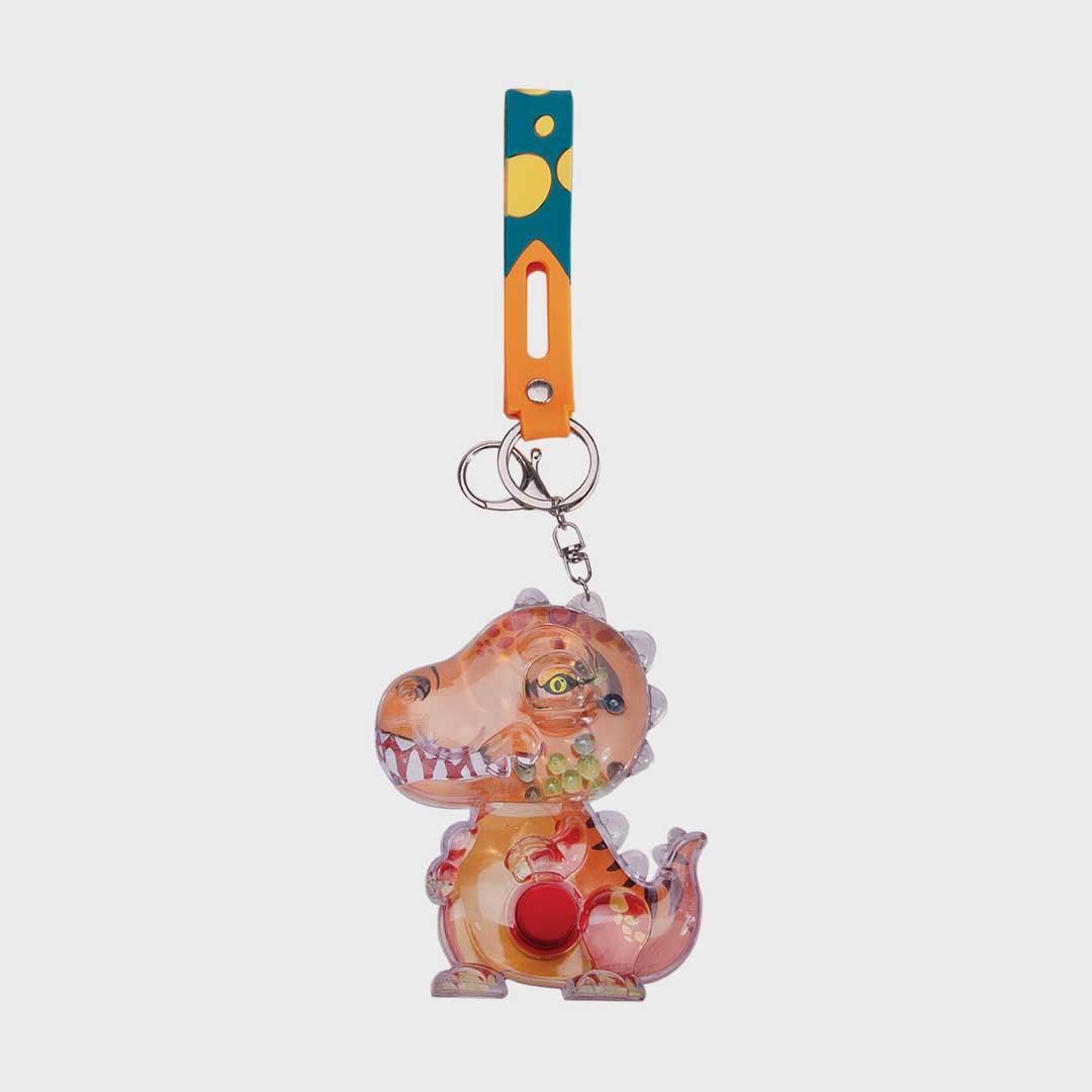 Water Filled Games Keychain | T-Rex