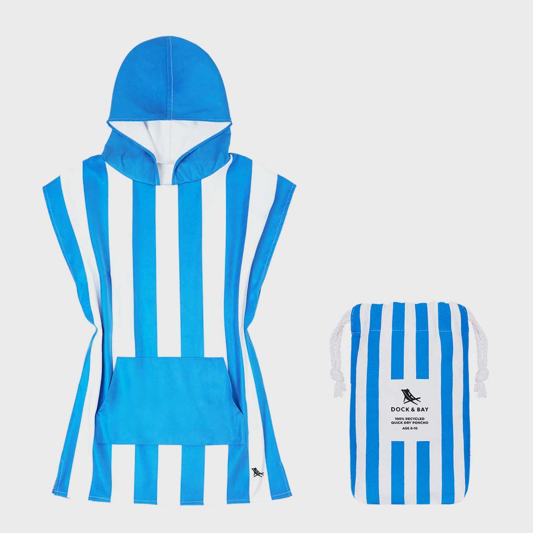 KIDS PONCHO | BONDI BLUE