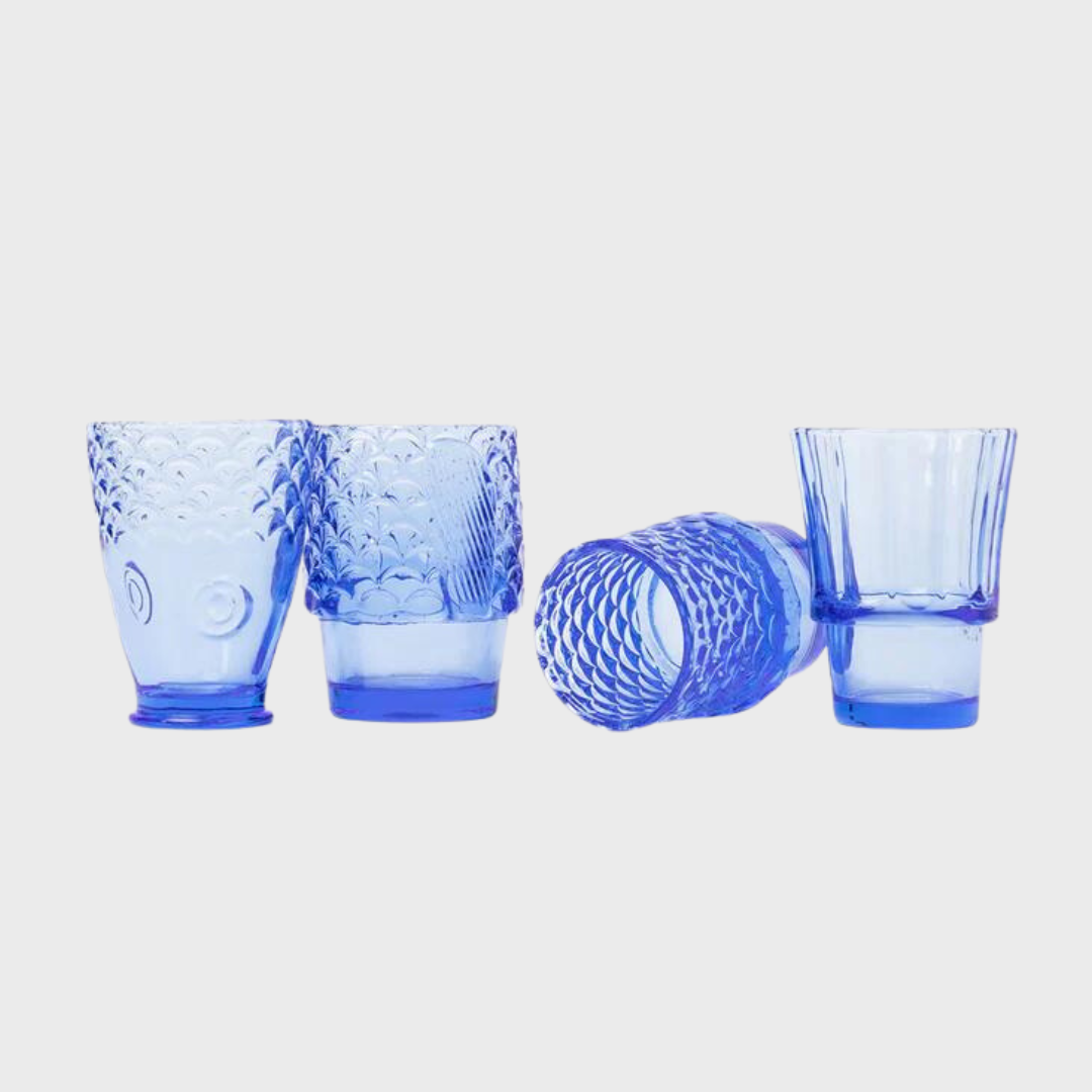KOIFISH STACKABLE GLASSES SET | BLUE