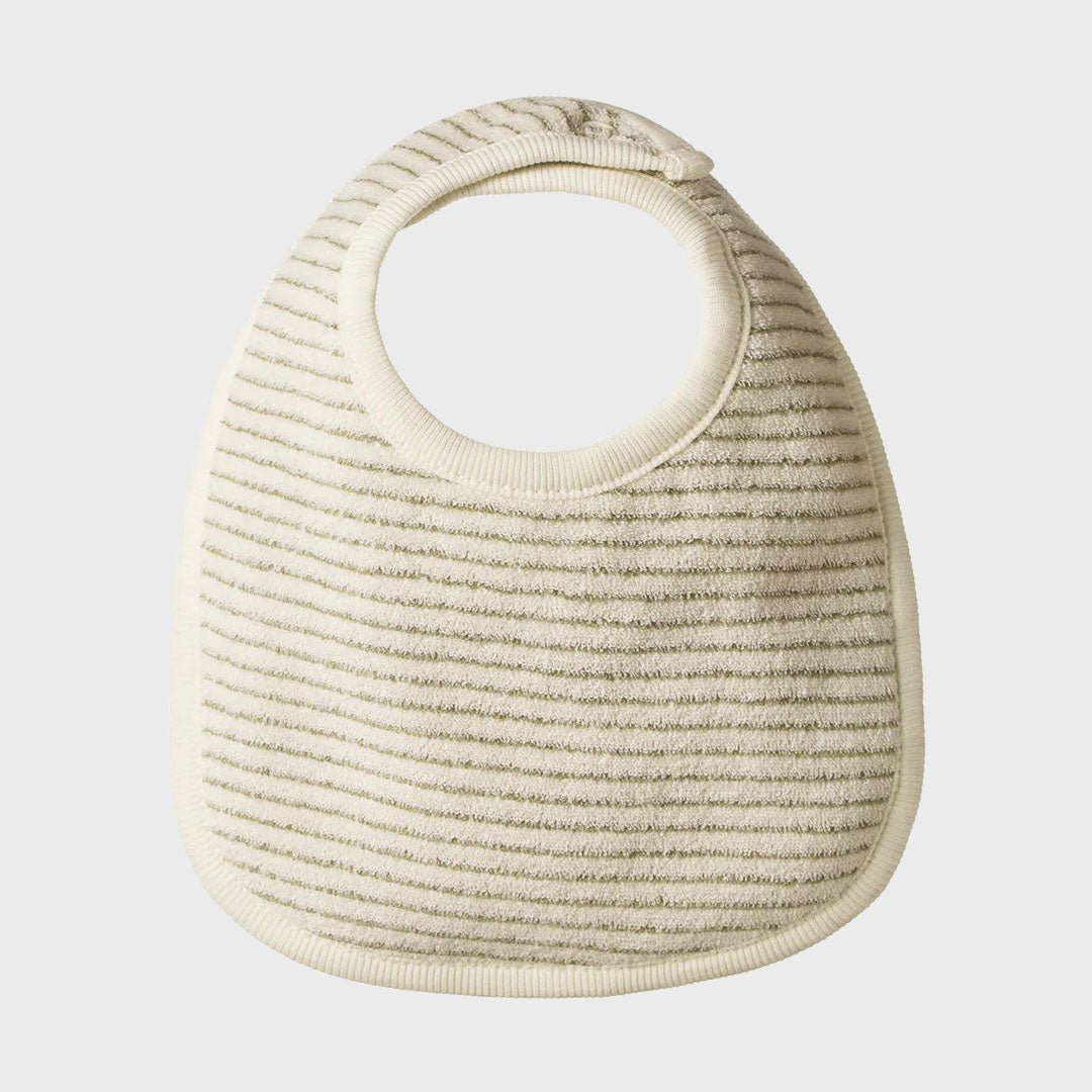 Dribble Bibs 3 Pack | Nettle Pinstripe + Natural  +Nettle