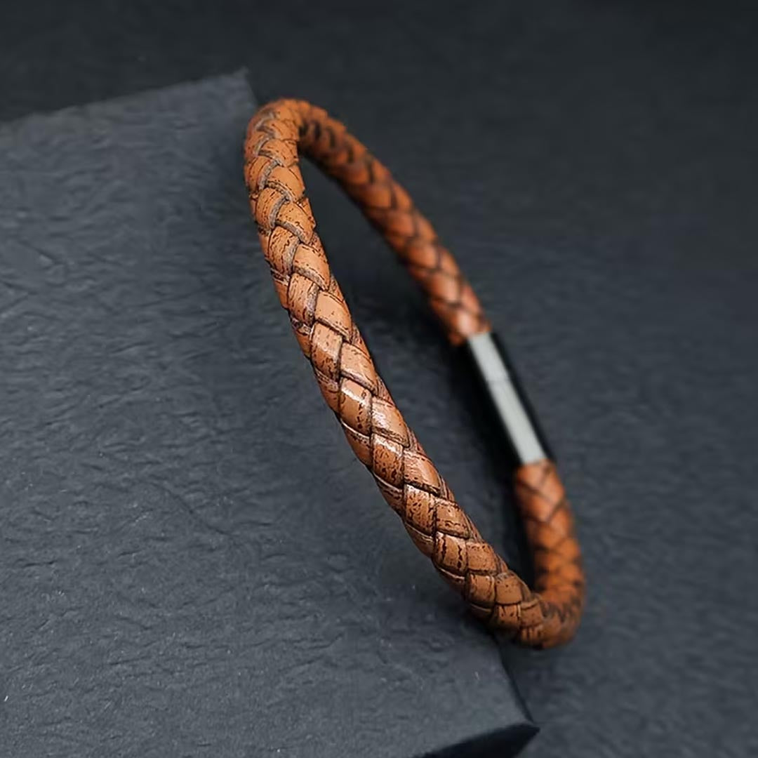 Drift Leather Bracelet | Tan