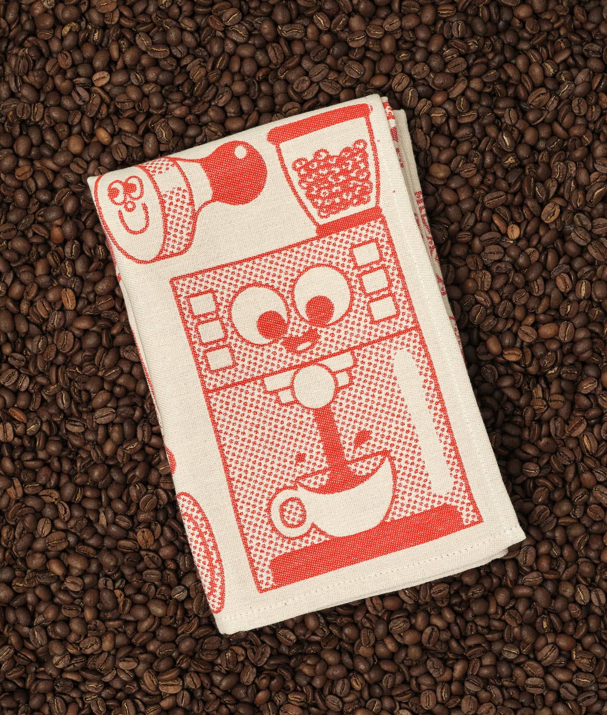 Coffee Time Woven Cotton Tea Towel