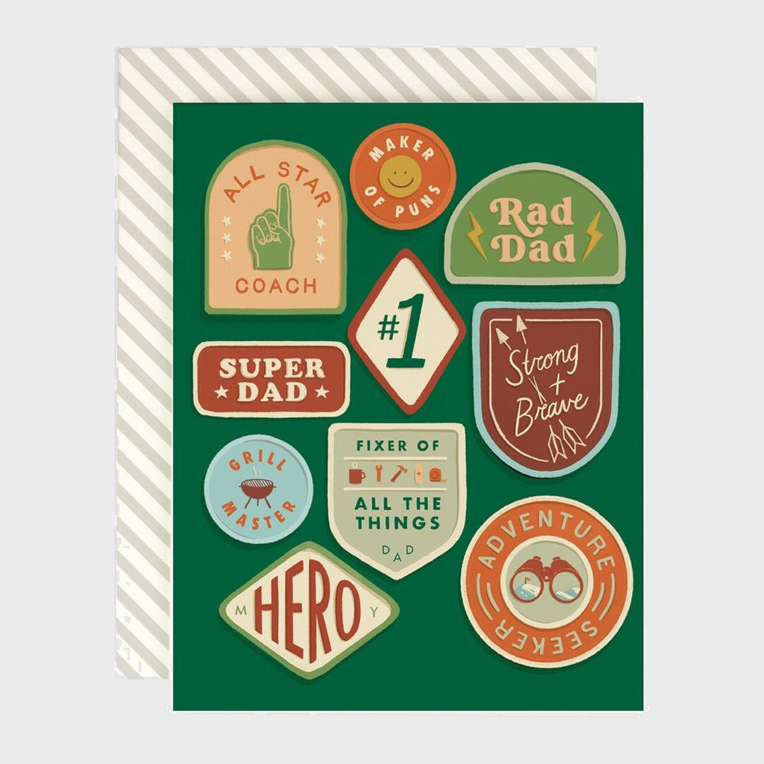 Fathers Day Card | Dad Merit Badges