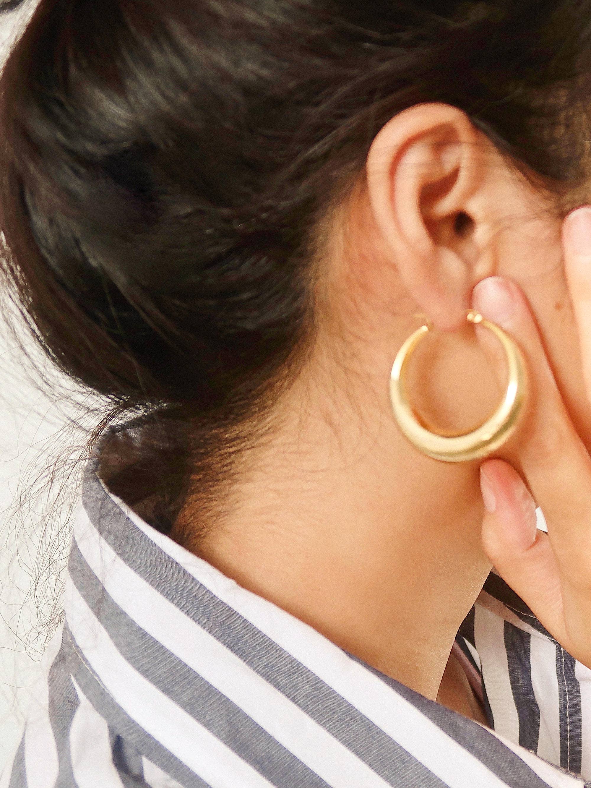 Galene Large Hoop Earring | 14k Gold