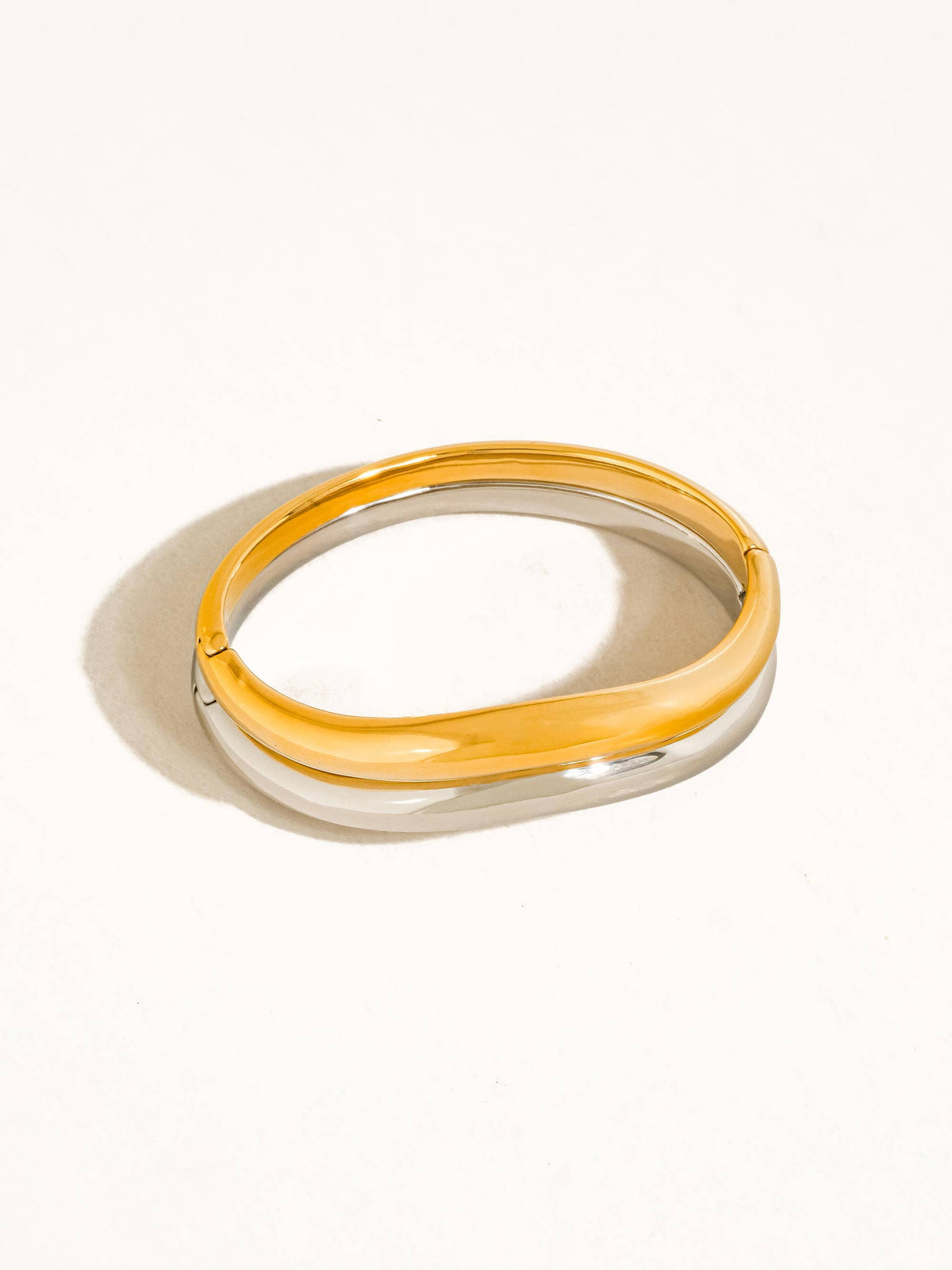 Mathieu  Sculptural Bangle Bracelet | 18K Yellow Gold