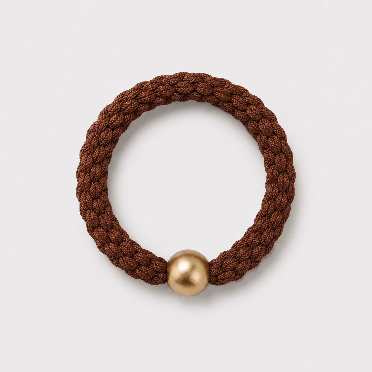 Elastic Braided Hair Tie | Brown