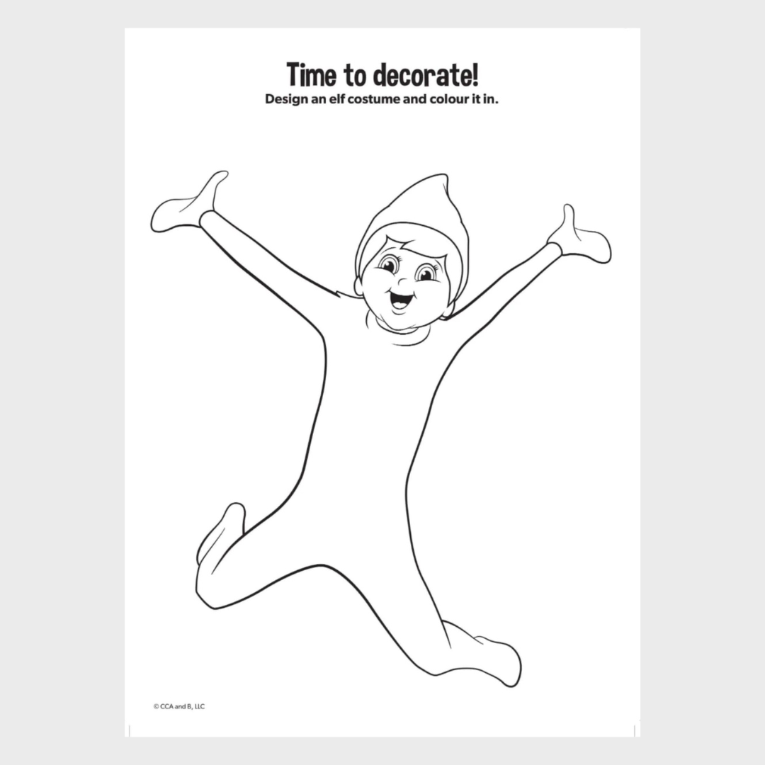 ELF ON THE SHELF | JUMBO COLOURING BOOK