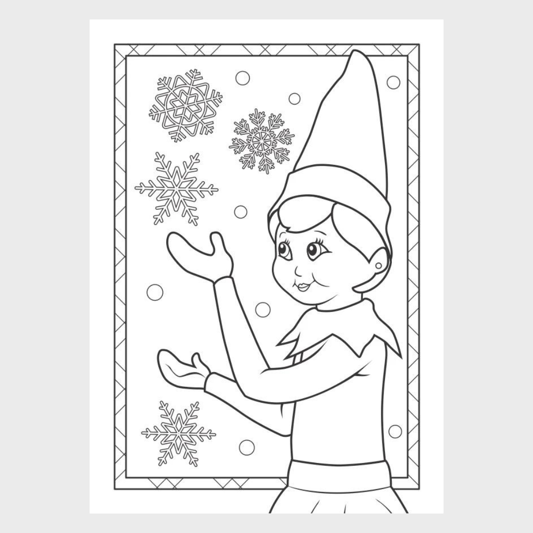 ELF ON THE SHELF | JUMBO COLOURING BOOK