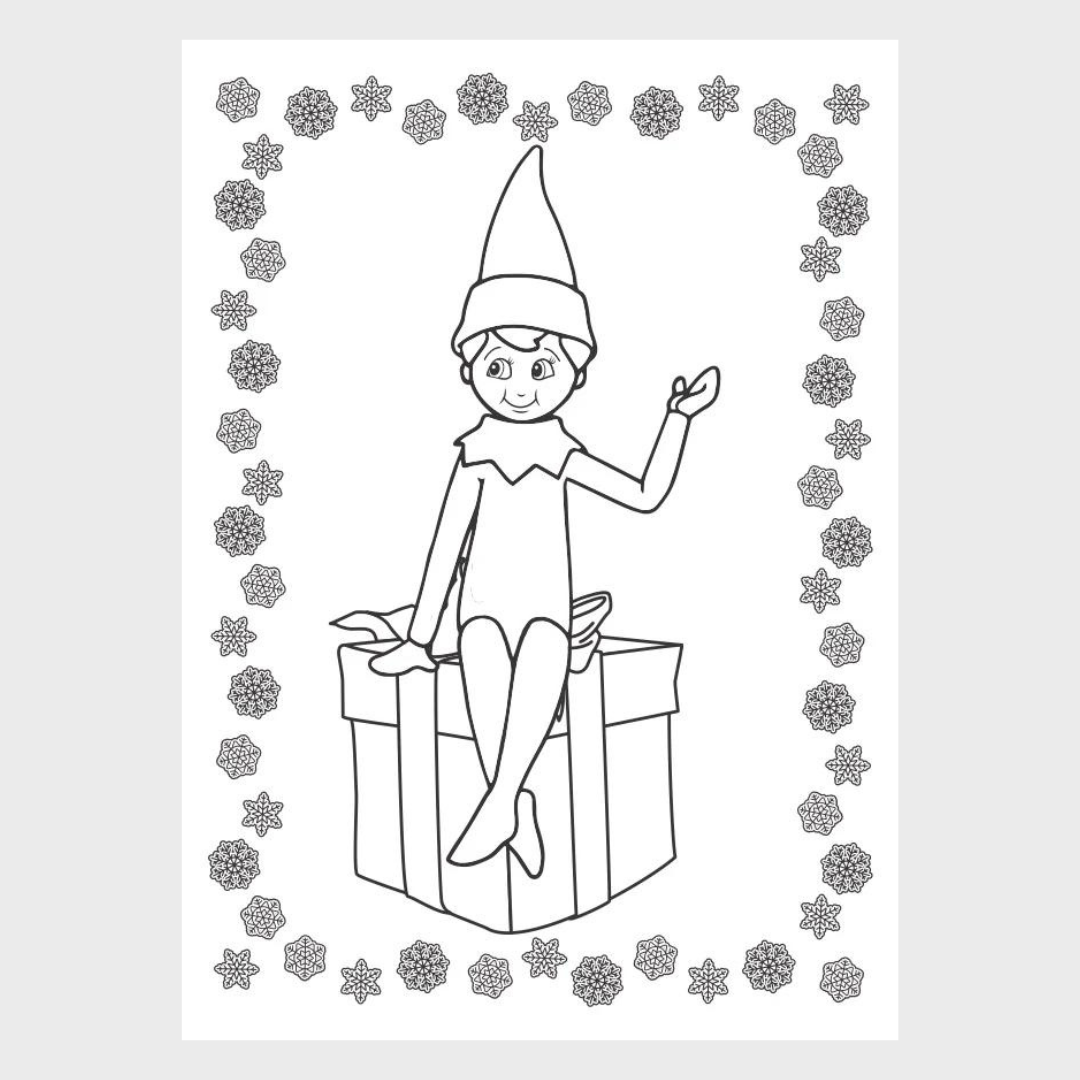 ELF ON THE SHELF | JUMBO COLOURING BOOK