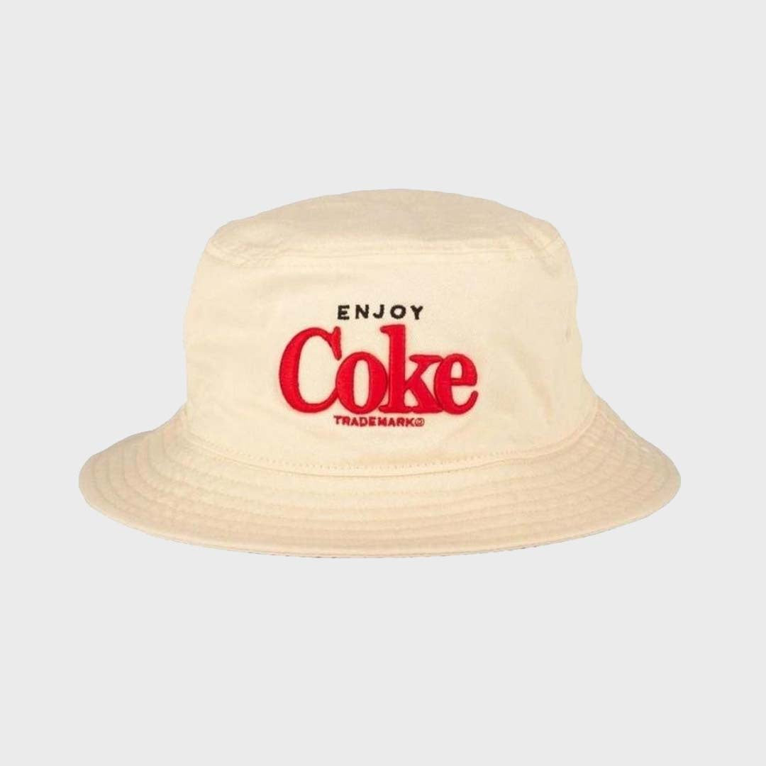 ENJOY COKE BUCKET HAT | IVORY