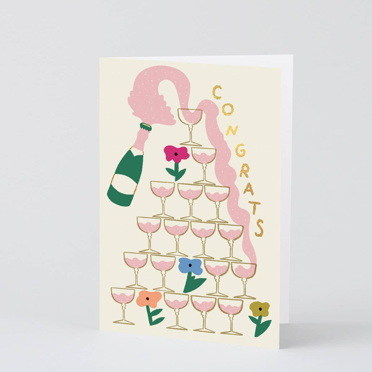 Congrats Card | ‘Congrats Champagne’