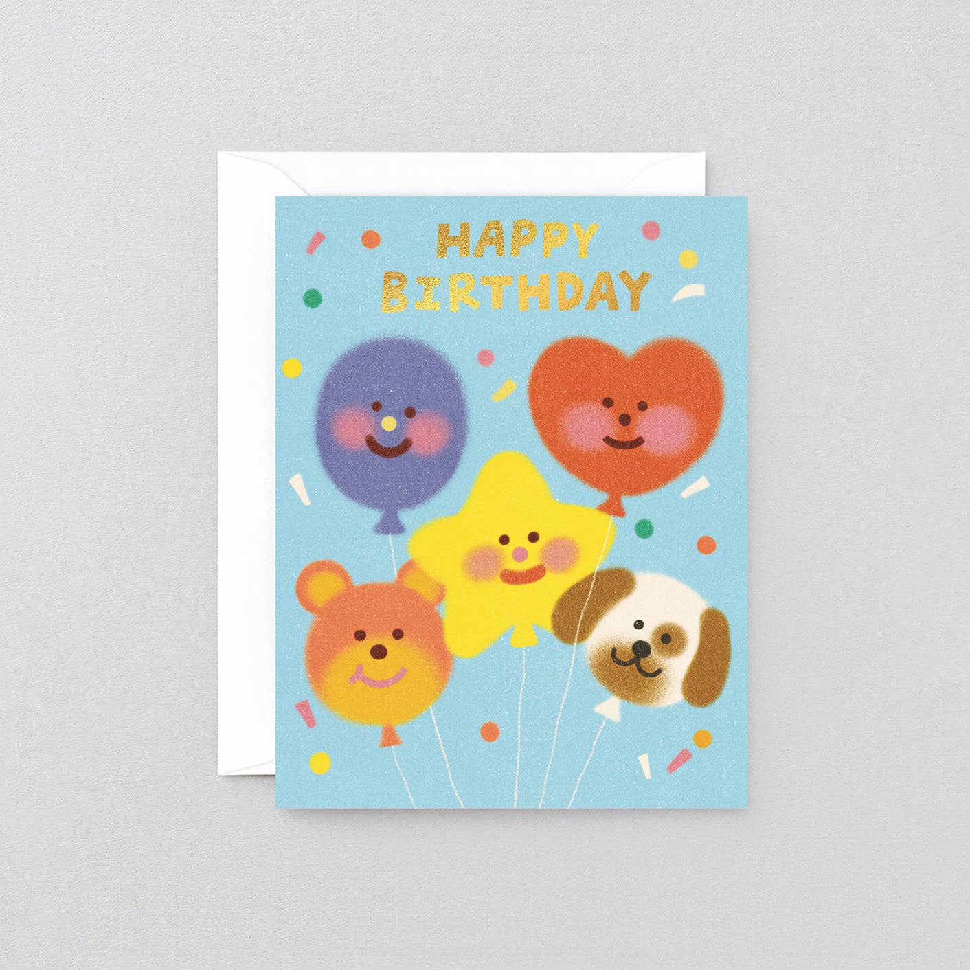 Happy Birthday Balloon Gang Kids Greeting Card