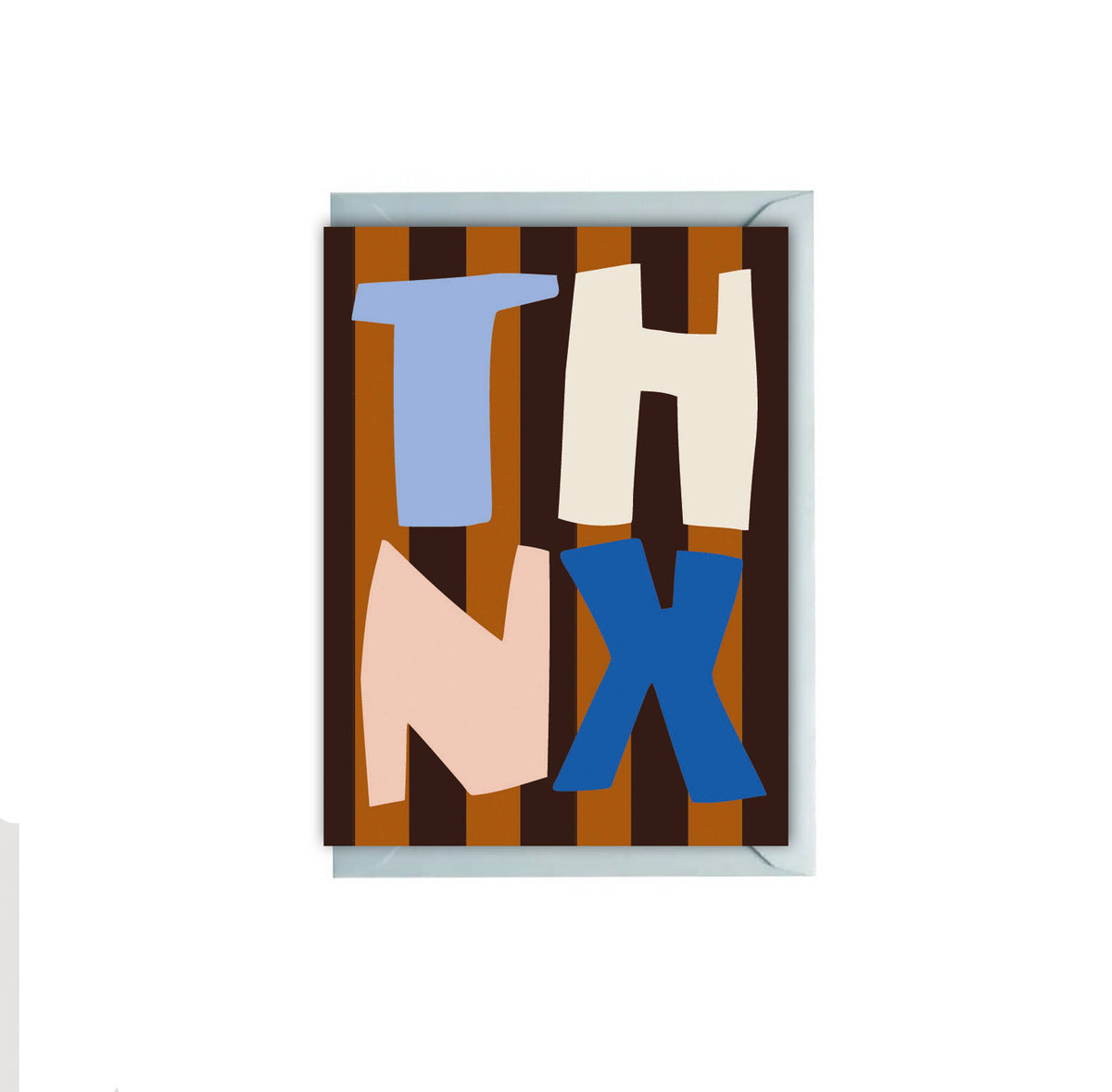 THNX STRIPED THANK YOU CARD
