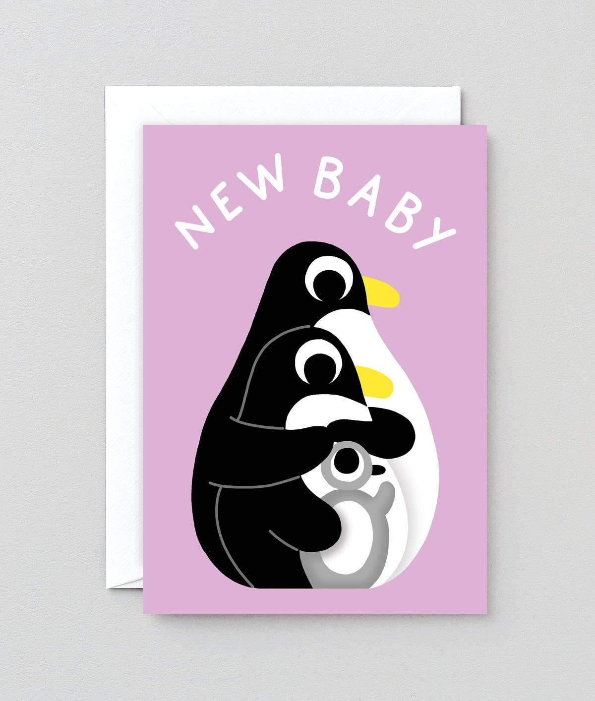 New Baby Penguins Greetings Card