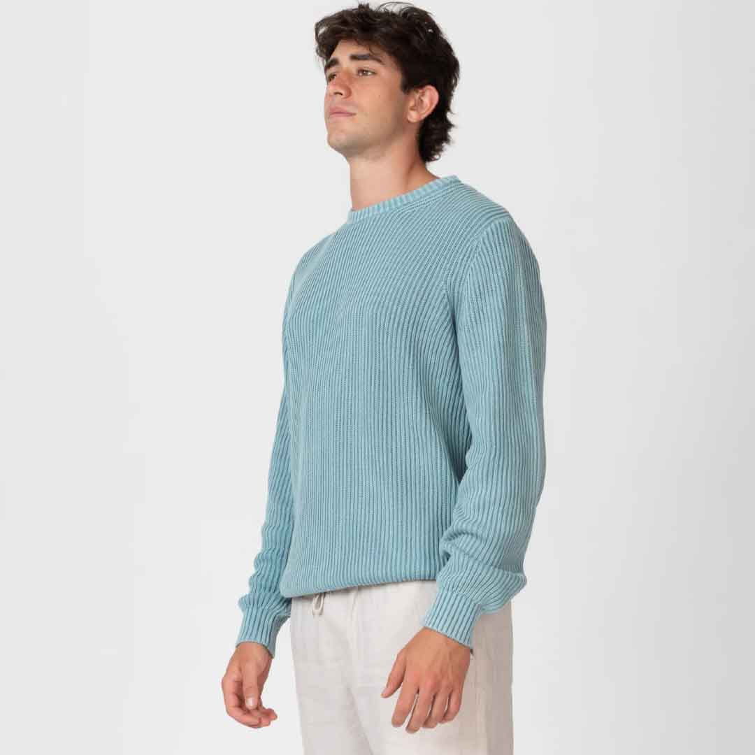 Fisher Chunky Knit | Blue Smoke