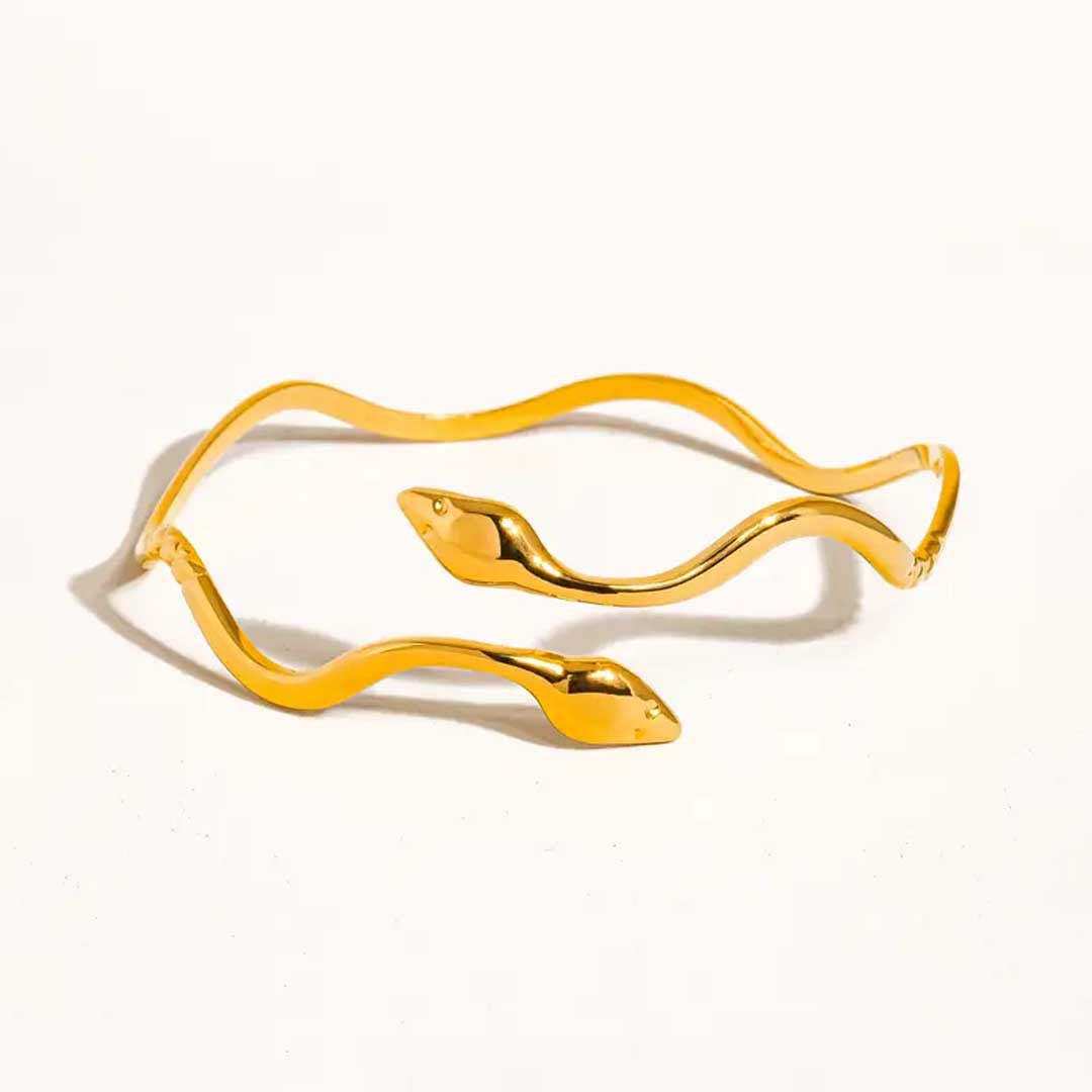 Zofia Wavy Serpent Bracelet | 18K Gold
