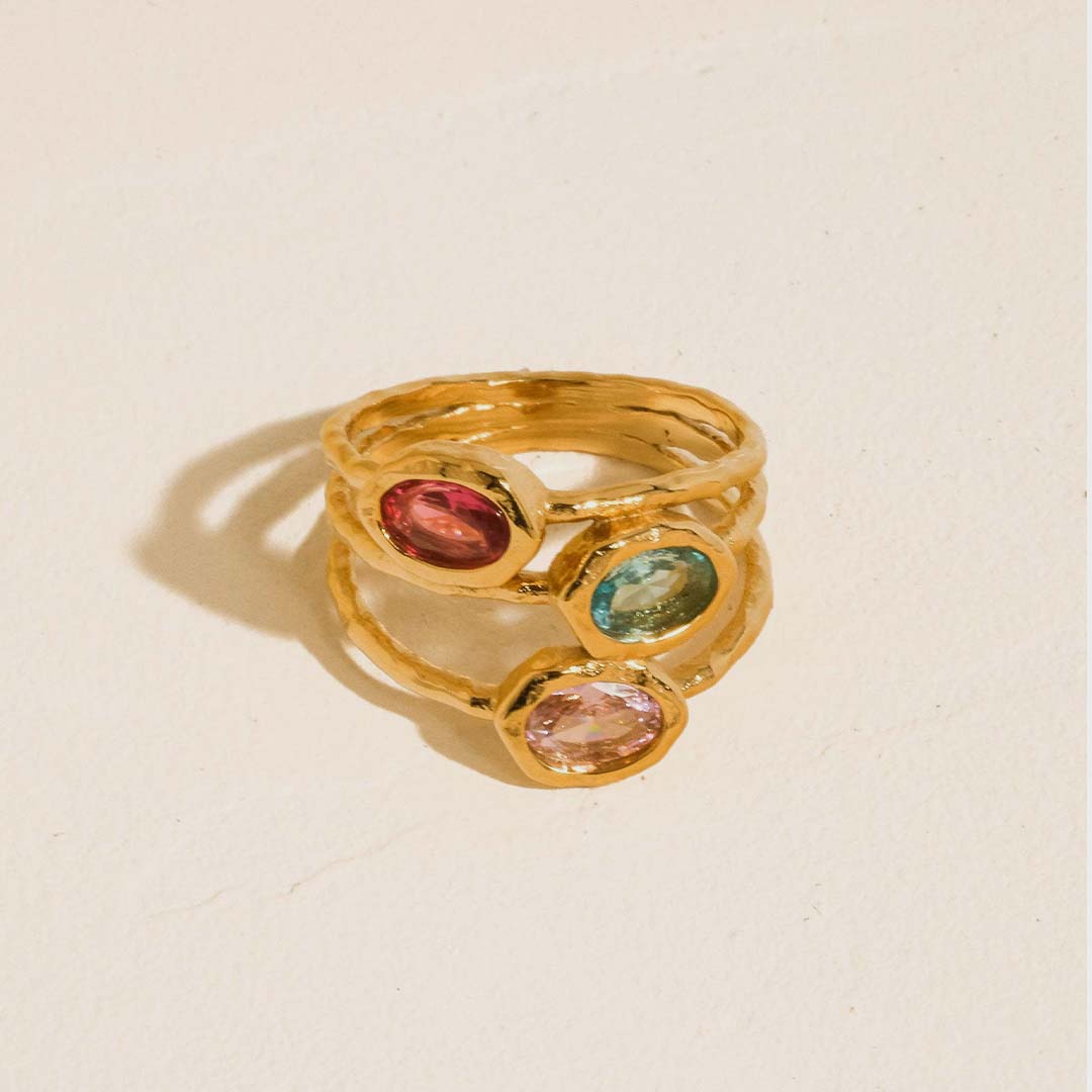 Beaufay Vintage Gemstone Ring |18K Gold