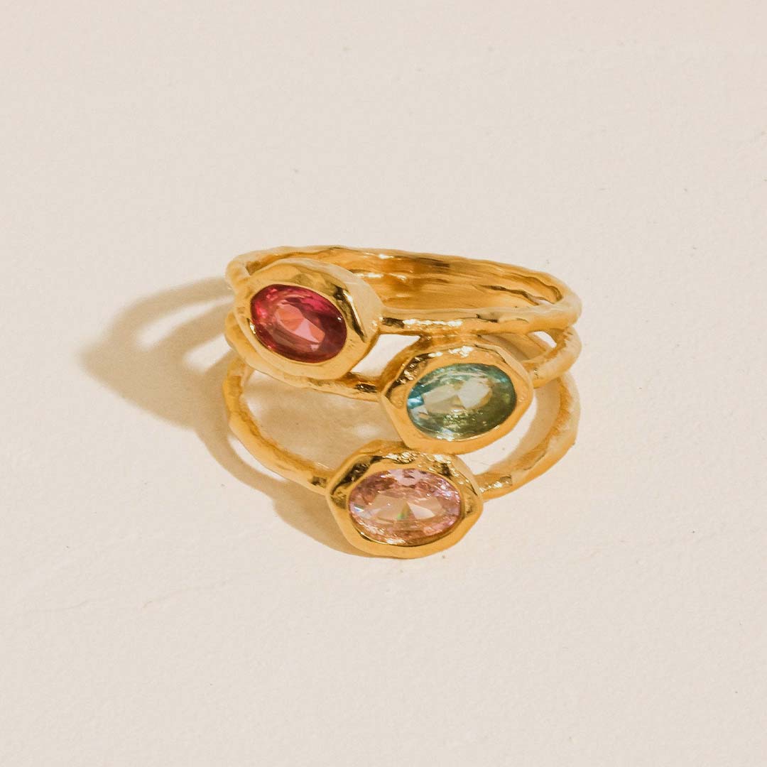 Beaufay Vintage Gemstone Ring |18K Gold