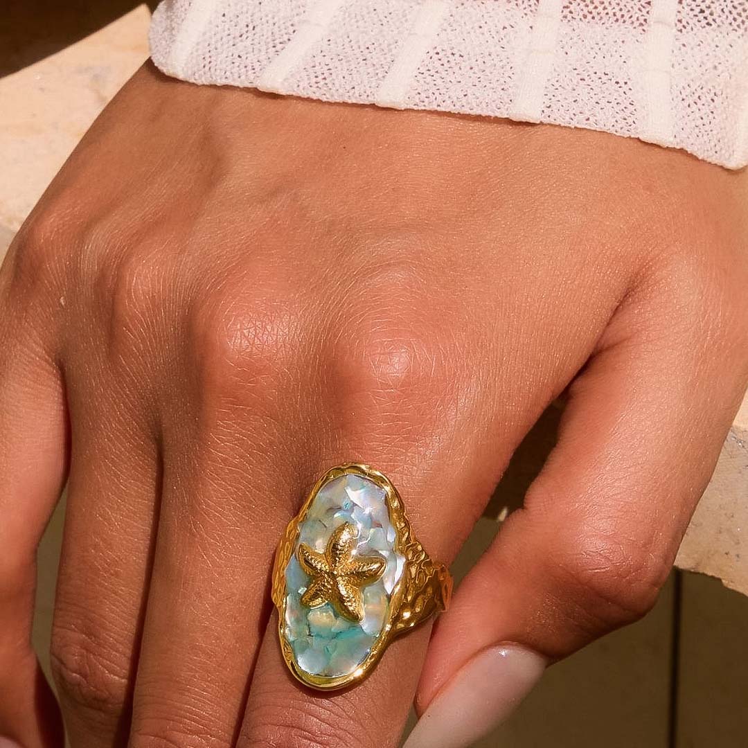 Keshet Starfish Ring | Gold