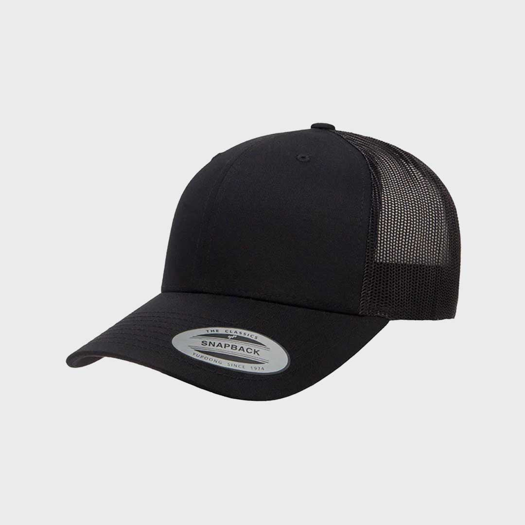 Retro Trucker Cap | Black