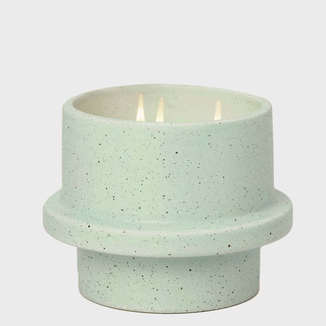 Folia Ceramic 11.5oz  Candle | Blue Matte Speckled
