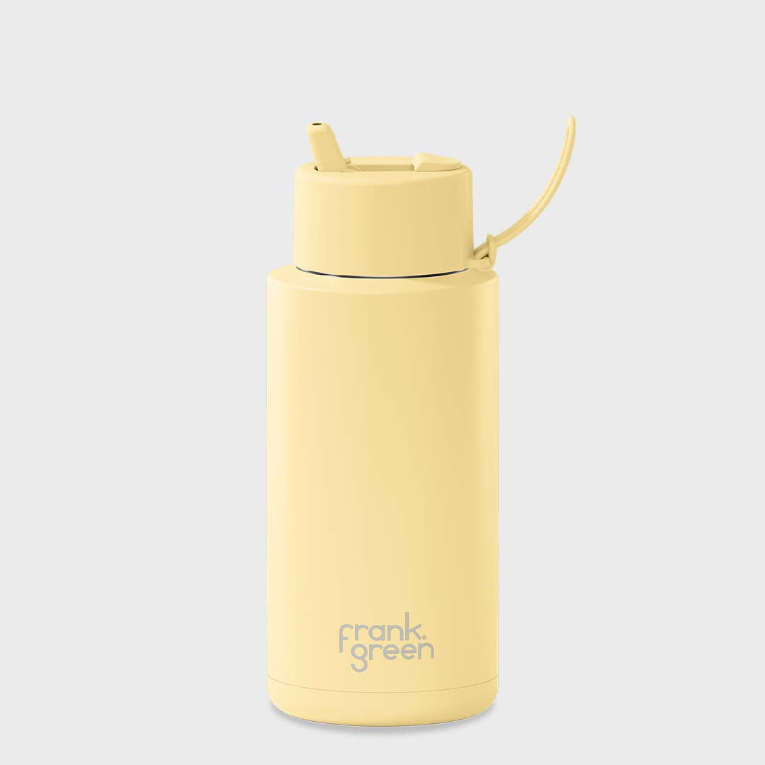 Ceramic Reusable Bottle (1 Litre) | Buttermilk