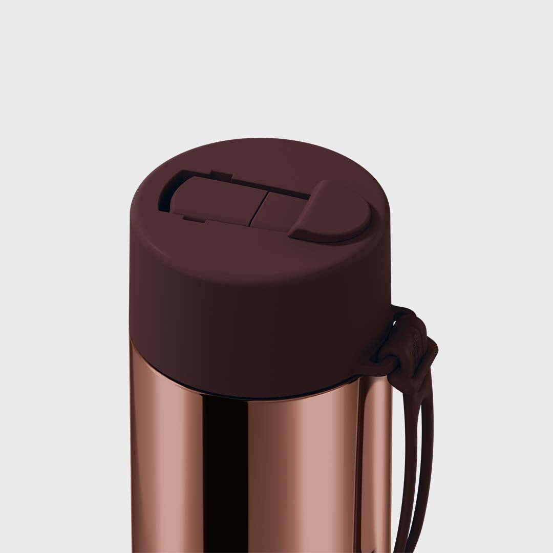 Ceramic Reusable Bottle (595ml) | Chrome Chocolate